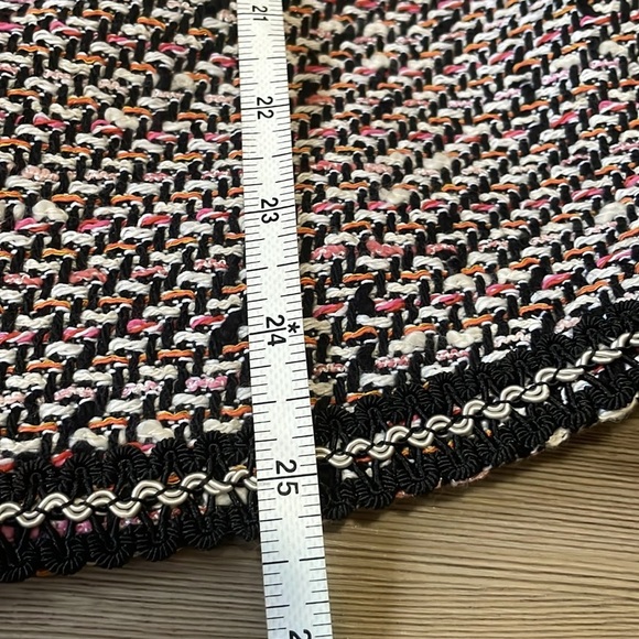 Talbots Grosgrain-Trim Tweed Jacket Blazer Women’s 16W Multicolored Classy - Picture 7 of 15